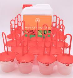 20 Fallen für Kirschessigfliege+ Lockstoff 5 Liter 