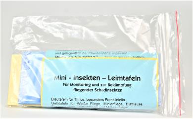 Blautafeln/Gelbtafeln je 10 Stück (5x12 cm) 