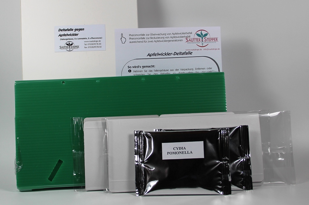 Deltafalle"Apfelwickler"incl.2x Pheromon/2x Leimtafel 