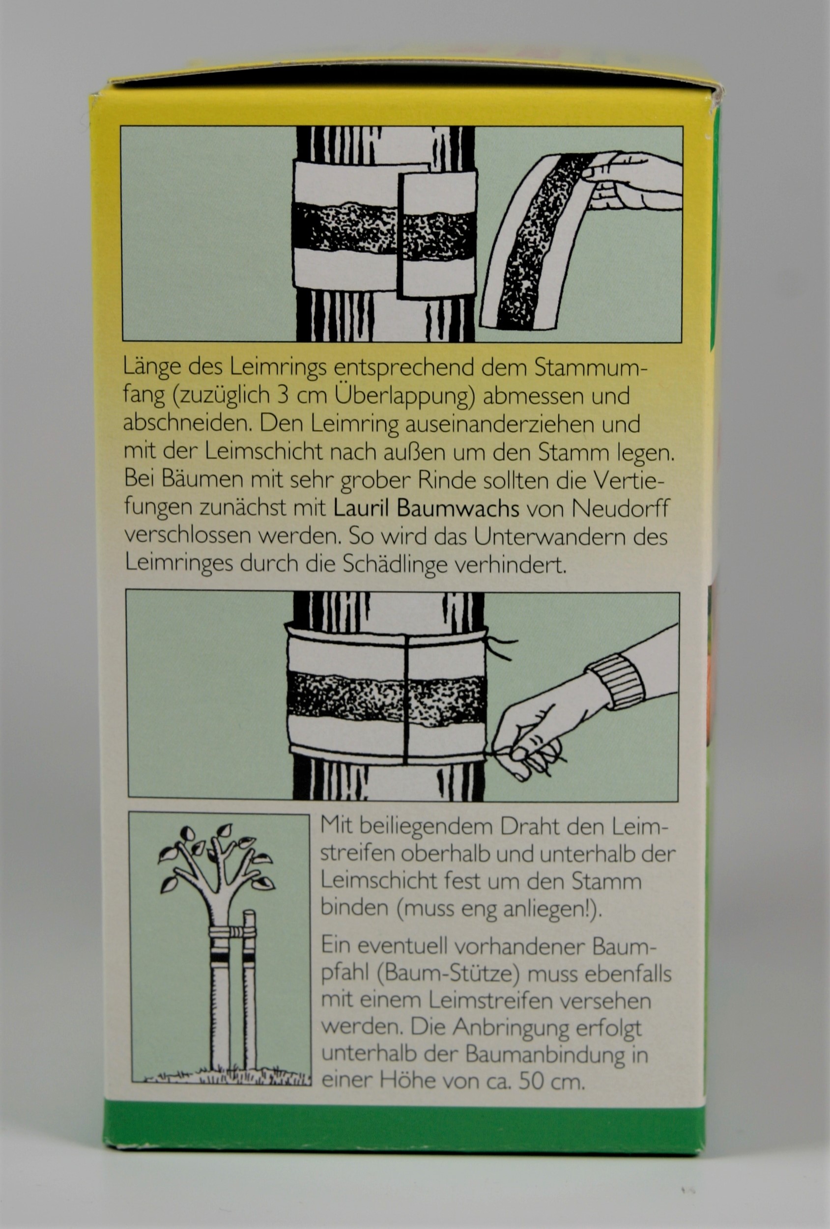 Raupen- und Ameisenleimring mit Bindedraht, 5m 